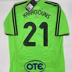 karagounis #21 Panathinaikos 2007/2008 Away ORIGINAL Adidas Soccer Jersey (XL)